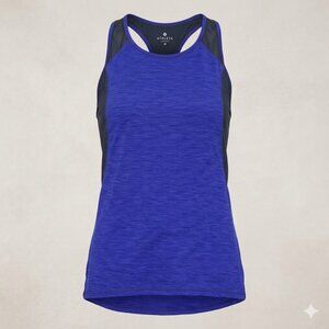 Athleta Cobalt Blue Mesh Racerback Workout Tank Top - Size M